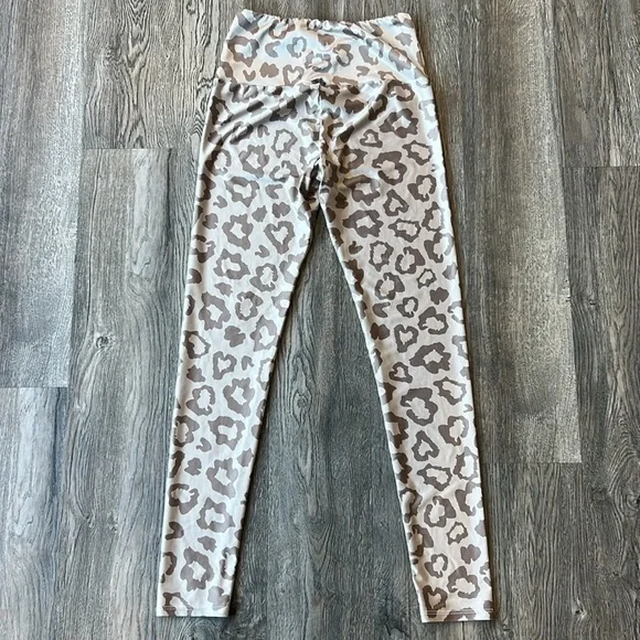 Goldsheep Clothing Leggings Brown Leopard Workout Leggings Size Large Womens - Picture 9 of 11